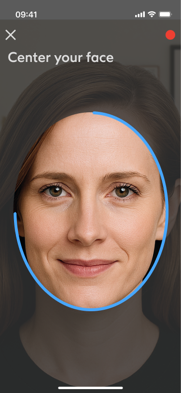 Biometric liveness step