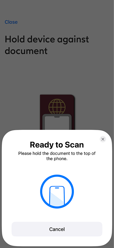 NFC reading step